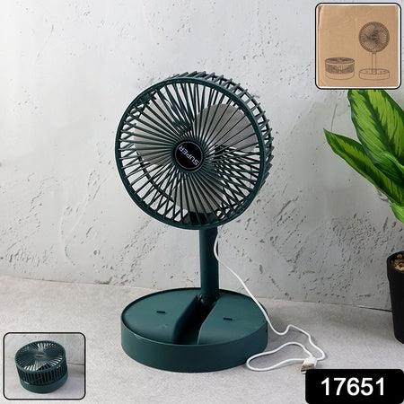 Foldable Mini Desk Fan With Adjustable Height And Angle (1 Pc) - Zidbik