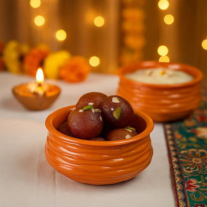Classic Terracotta-style Handi Bowl (1 Pc) - Zidbik