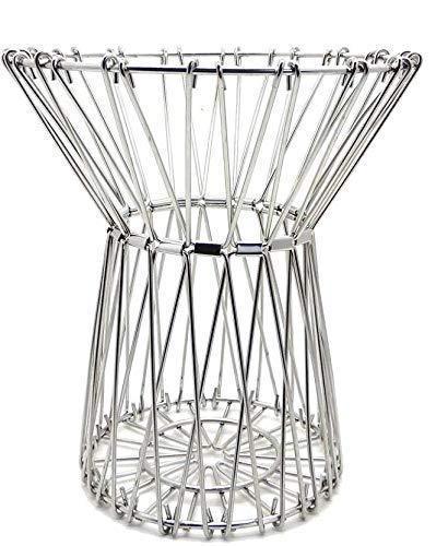 3040 Multipurpose Fruit Basket Stainless Steel Wire Bowl Foldable Basket For Vegetable  Fruits  Dining - Zidbik