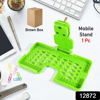 12872 Multi-purpose Wall Holder Stand For Charging Mobile Just Fit In Socket And Hang (Mix Color  1 Pc) - Zidbik