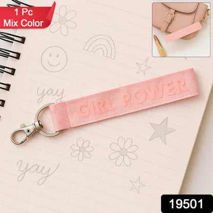 Fabric Ribbon Keychain (1 Pc Mix Color) - Zidbik
