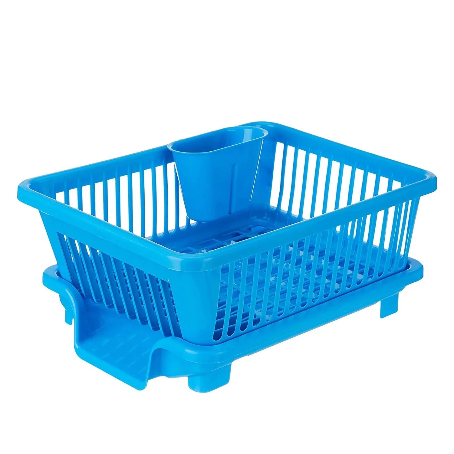 0658 Plastic Sink Dish Drainer Drying Rack (With Brown Box) - Zidbik