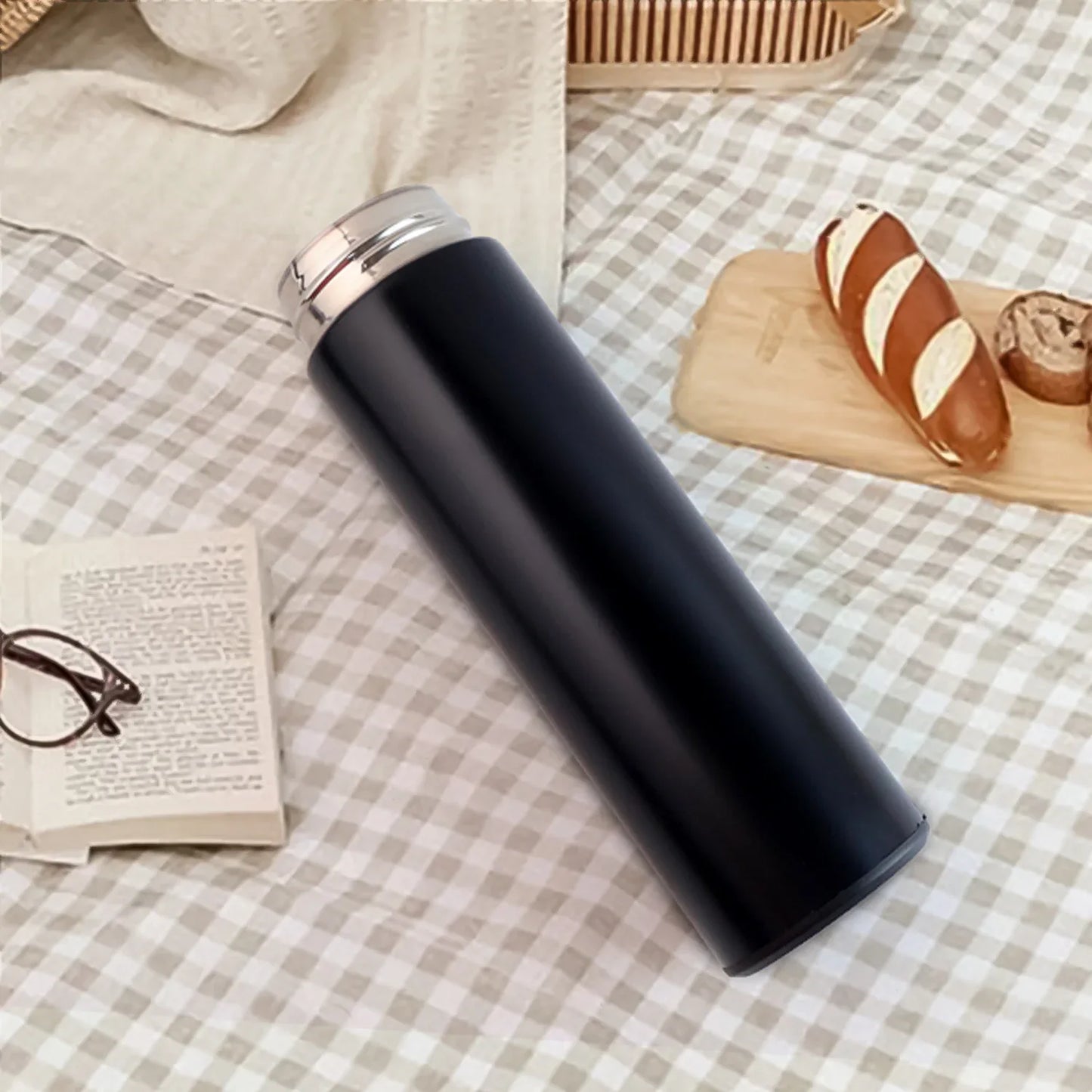 Black Vacuum Insulated Water Bottle (1 Pc 500ml) - Zidbik