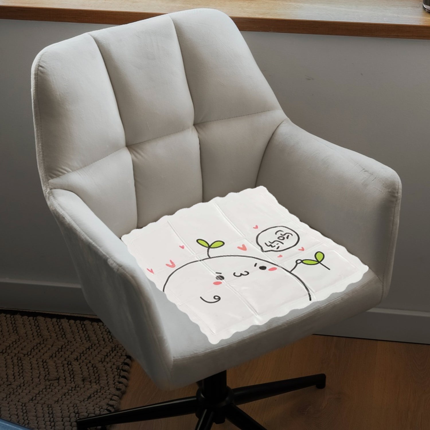 Ice Pad Cartoon Cute Summer Gel Cooling Office Cushion (3535 Cm  1 Pc) - Zidbik