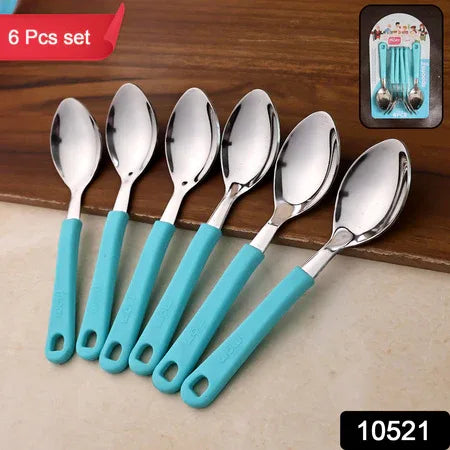 Supermom Stainless Steel Tea Spoon (6 Pc Set) - Zidbik
