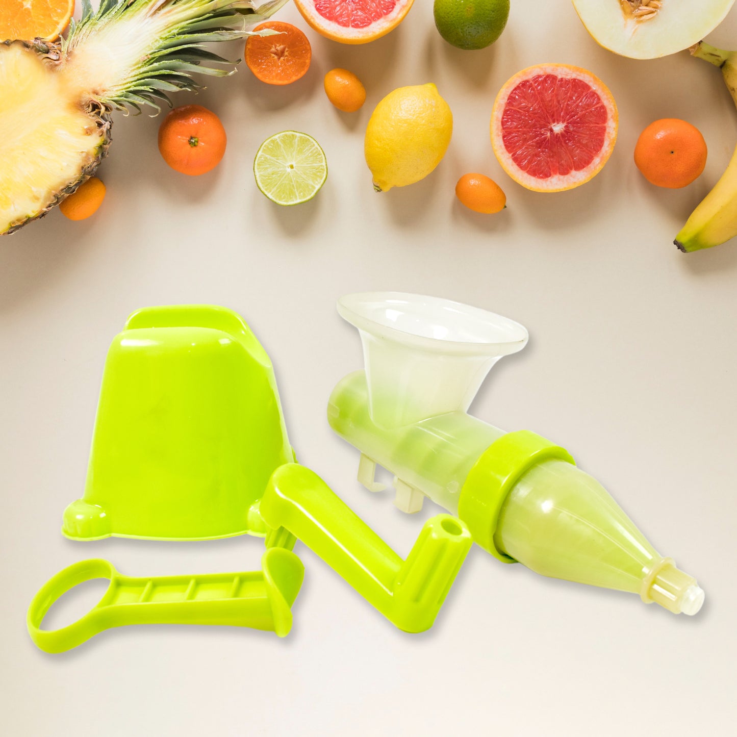 Manual Juicer Modern Plastic Fruit And Vegetable Juicer (1 Pc  Bowl Not Included) - Zidbik