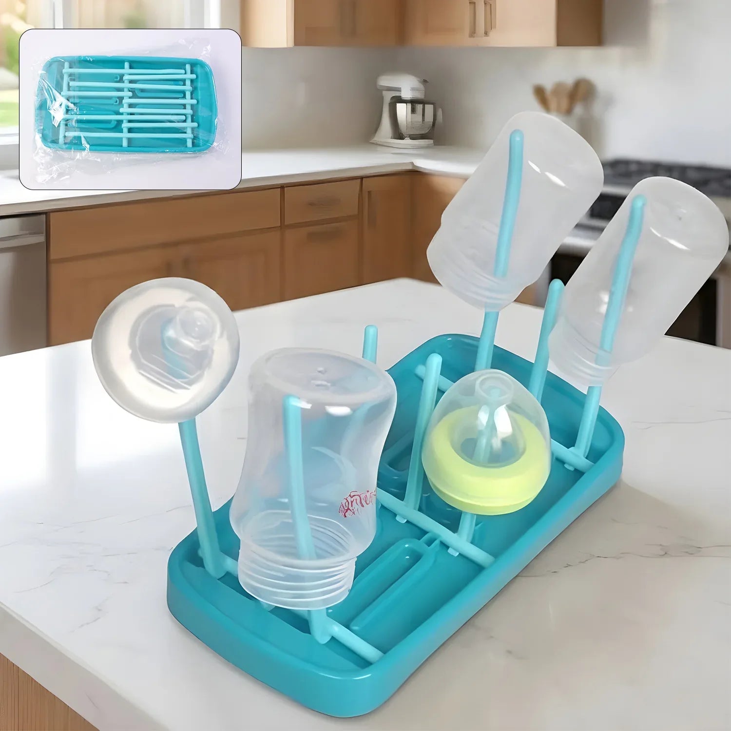 Baby Feeding Bottle Drying Rack (1 Pc Set) - Zidbik