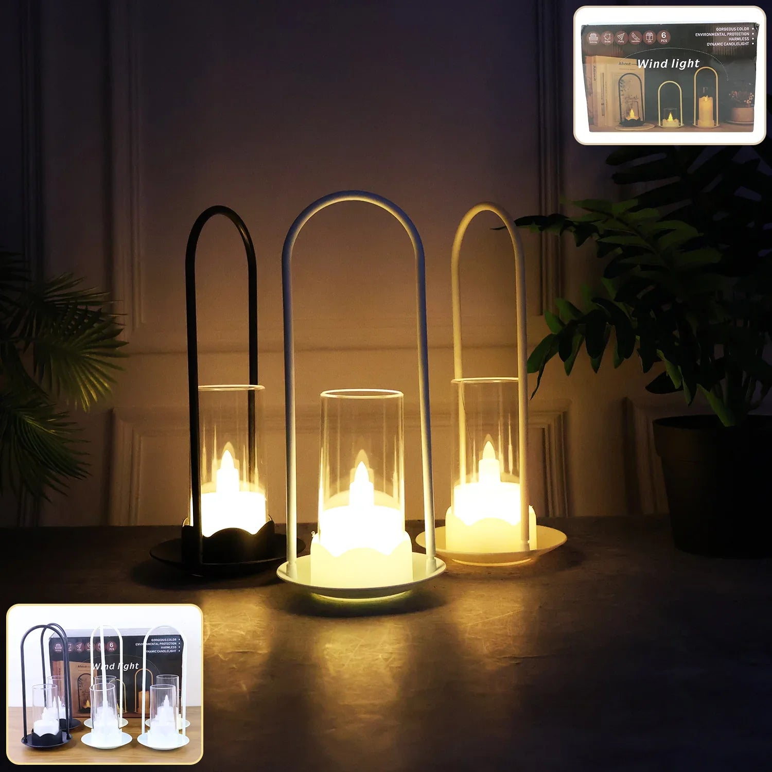 Big Wind Light Style Decorative Flameless Led Candles (6 Pc) - Zidbik