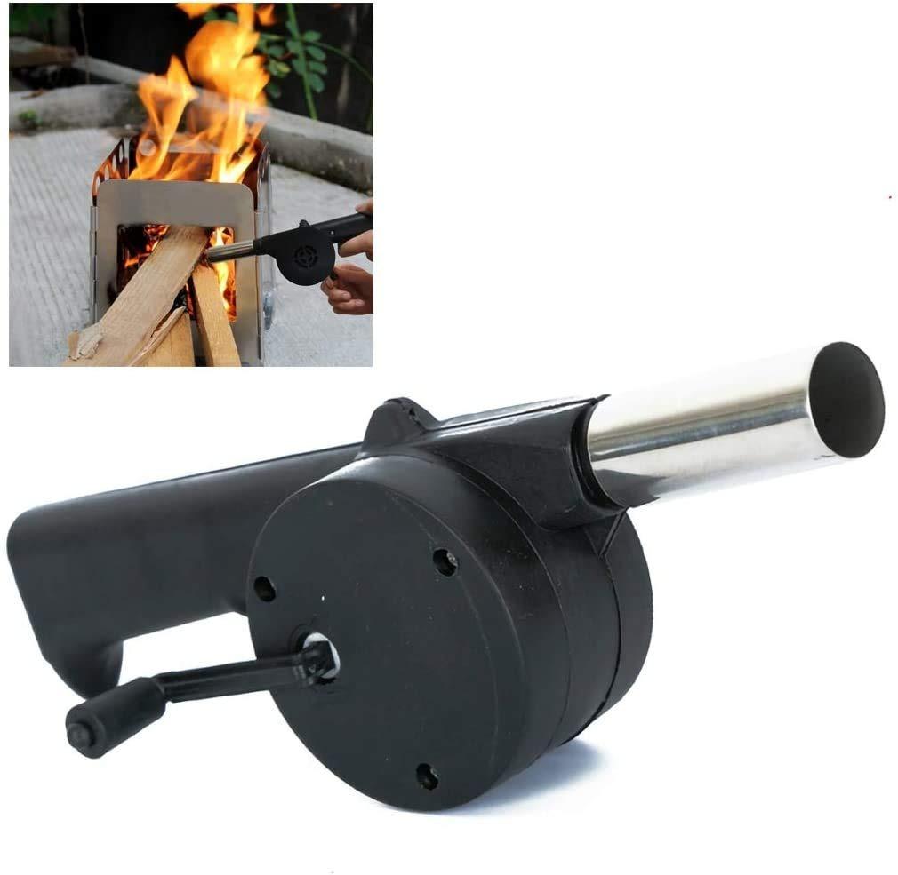 2282 Portable Hand Crank Air Blower Fan For Charcoal Grill Bbq - Zidbik