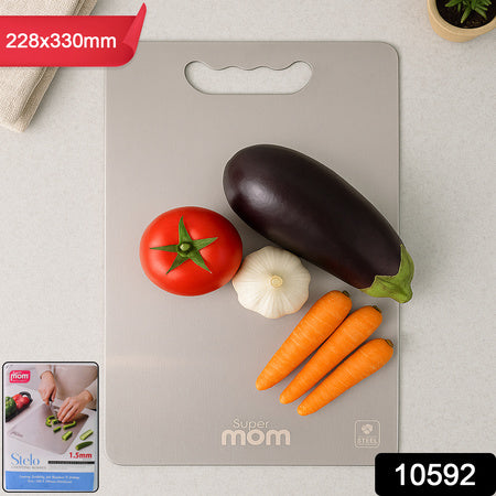 Supermom Medium Stello Stainless Steel Chopping Board - Zidbik