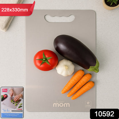 Supermom Medium Stello Stainless Steel Chopping Board - Zidbik