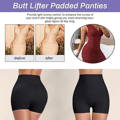 Womens Butt Lifter Padded Underwear Hip Pads Body Shaper Control Knickers Hip Pad (1 Pc  Large) - Zidbik