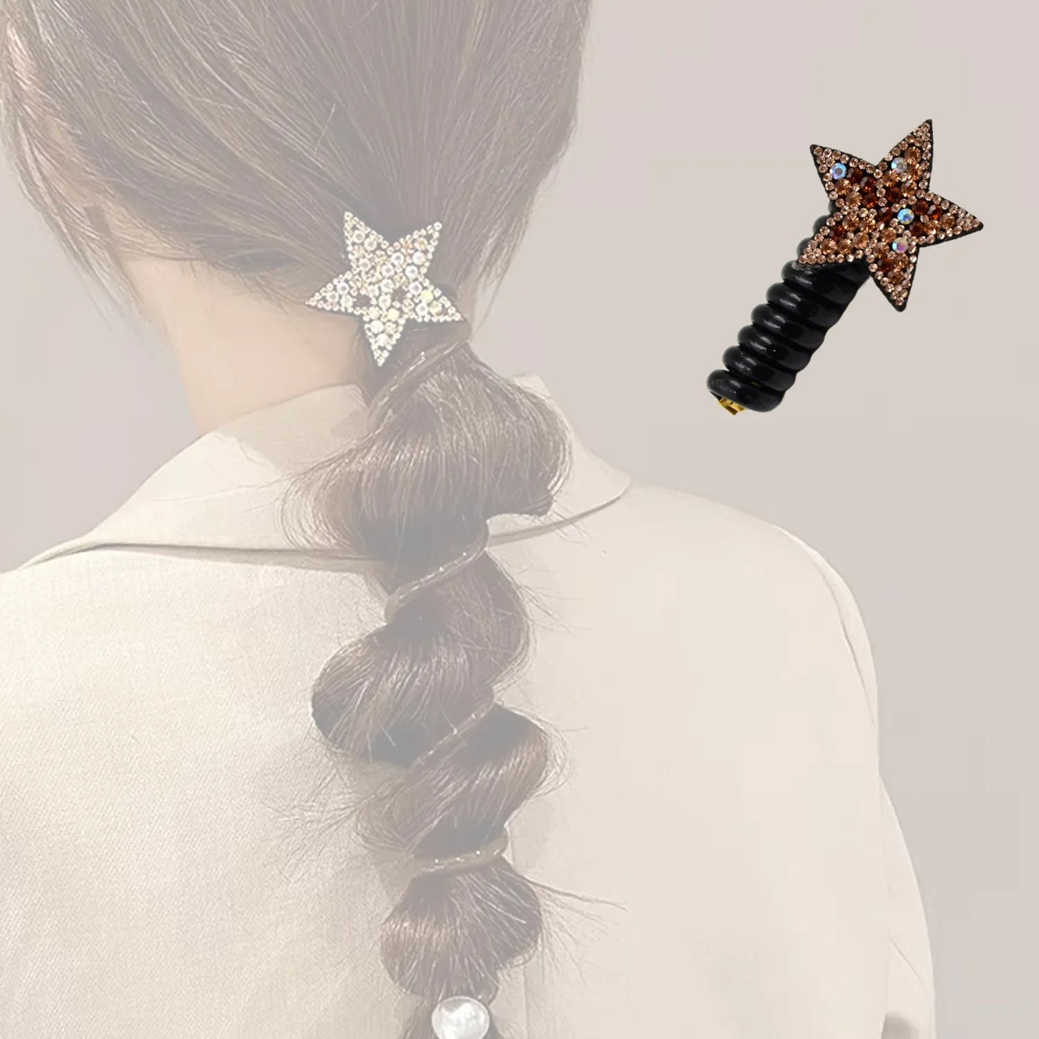 Colourful Telephone Wire Hairbands (1 Pc Mix Design) - Zidbik