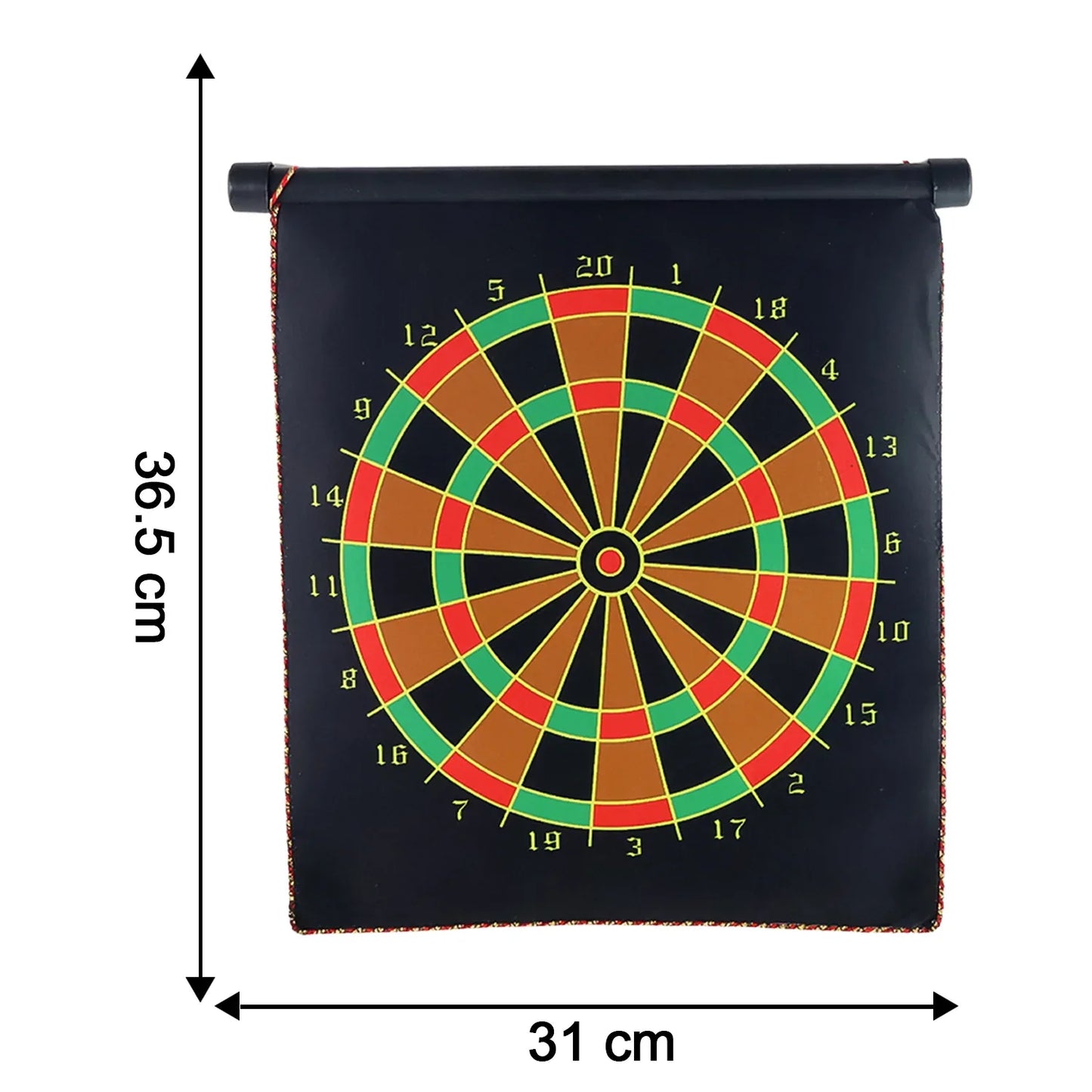 Magnetic Roll-up Dartboard Game - (12-inch Set) - Zidbik
