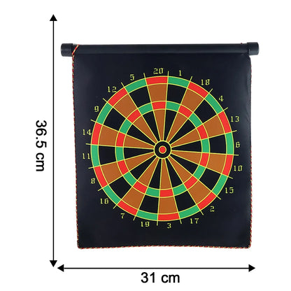 Magnetic Roll-up Dartboard Game - (12-inch Set) - Zidbik
