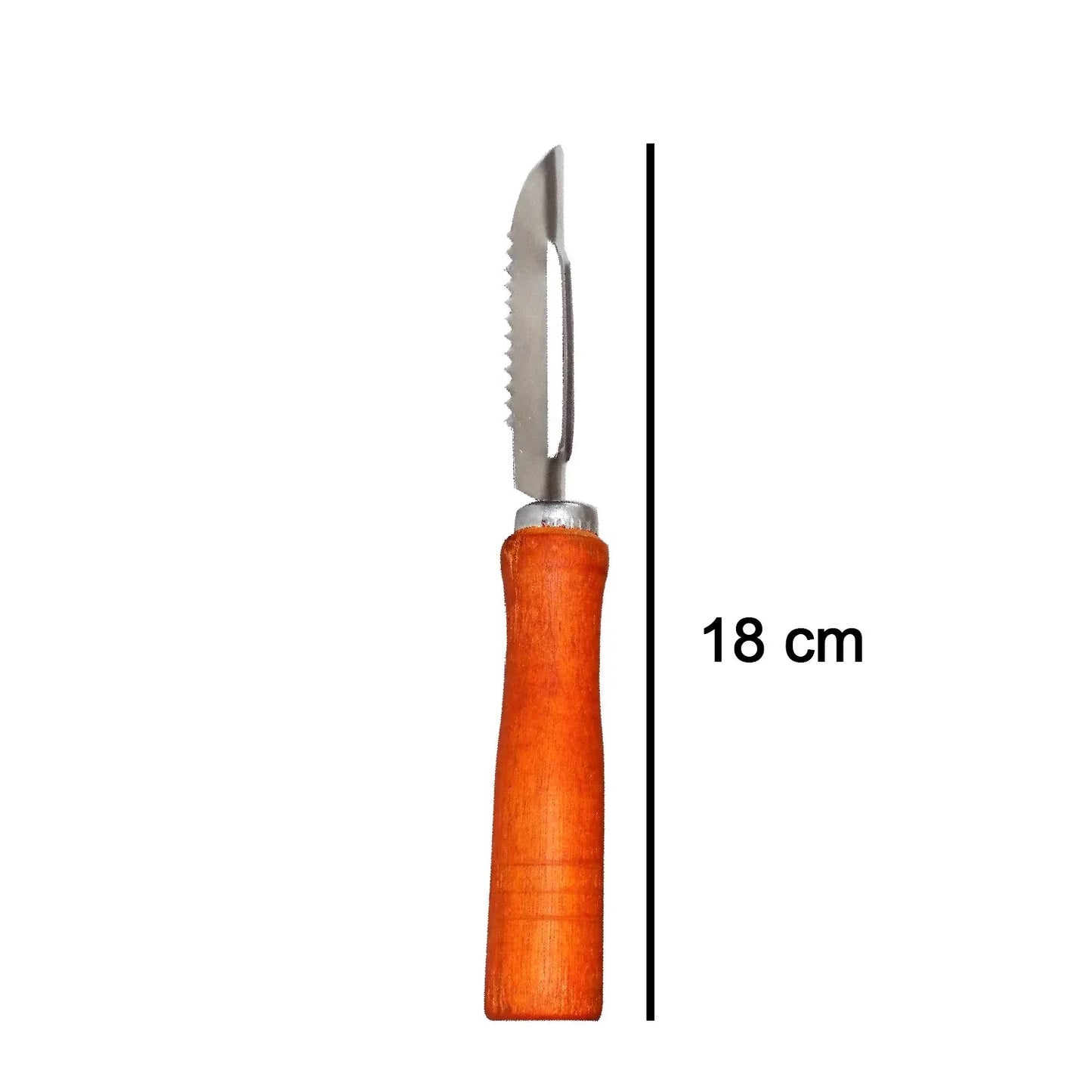 2455 Wooden Handle And Stainless Steel Vegetable Peeler - Zidbik