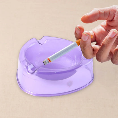 Oblivion Transparent Pueple Plastic Ashtray (1 Pc) - Zidbik