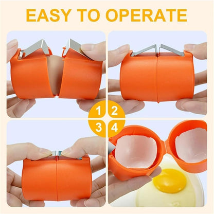 Egg Shell Opener Egg Cracker Tool For Raw Eggs Handheld (1 Pc) - Zidbik