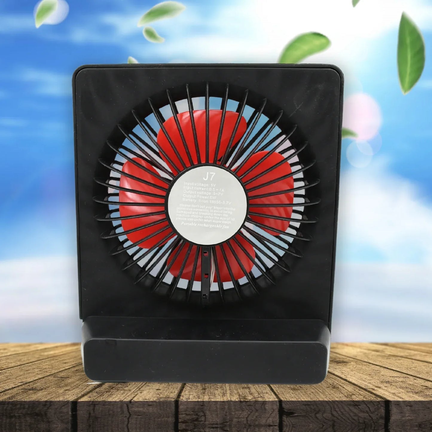 8890 Portable Desk Fan Table Fan 1 Step Speed Setting Fan Personal Desk Fan Suitable For Office School Home Use - Zidbik