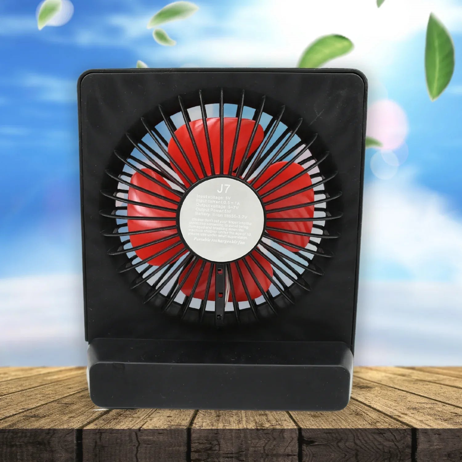 8890 Portable Desk Fan Table Fan 1 Step Speed Setting Fan Personal Desk Fan Suitable For Office School Home Use - Zidbik