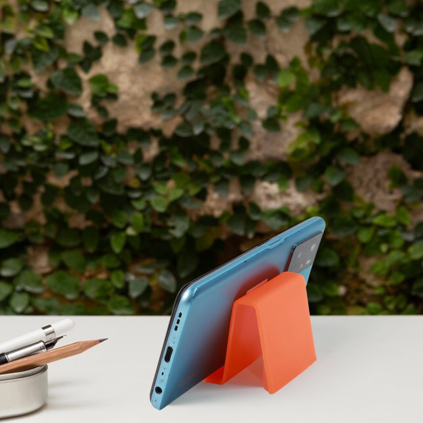 Durable Plastic Mobile Phone Stand With Angled Support (1 Pc  Mix Color) - Zidbik