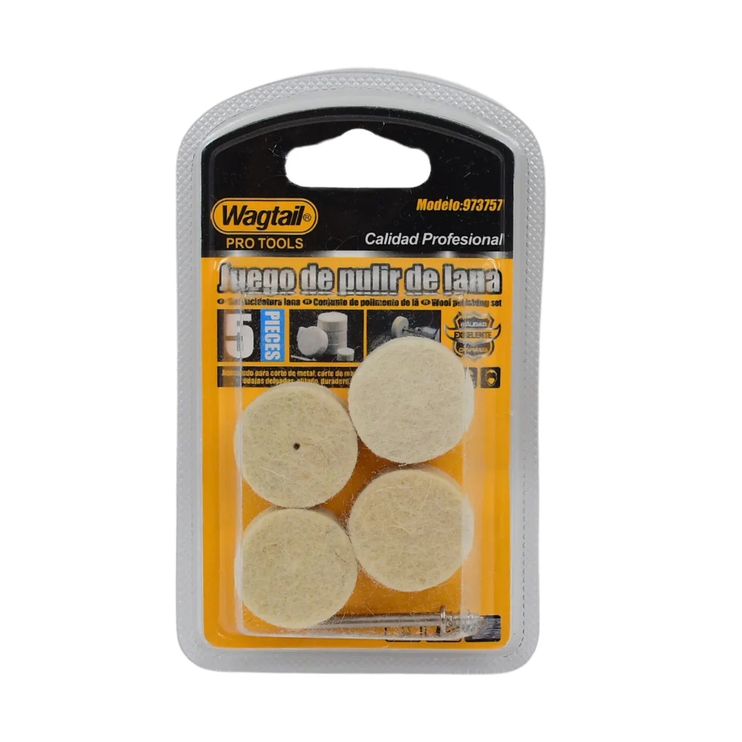 Rotary Tool Accessory Wool Felt Polishing Pad Felt (5 Pcs Set) - Zidbik
