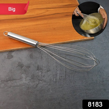 Large Stainless Steel Balloon Whisk  Heavy-duty Kitchen Tool (30cm  1 Pc) - Zidbik