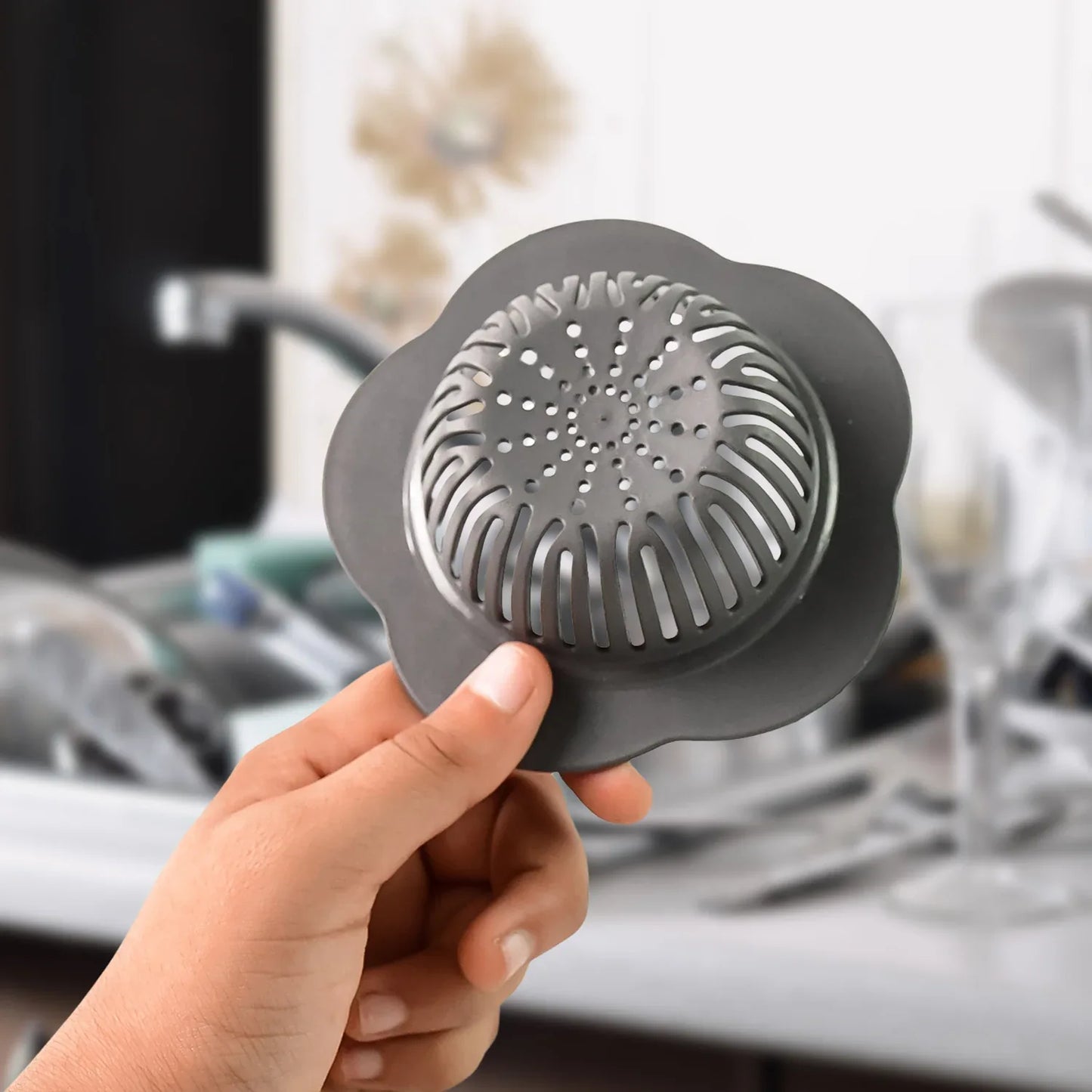 1 Pc Durable Plastic Sink Strainer (1 Pc) - Zidbik