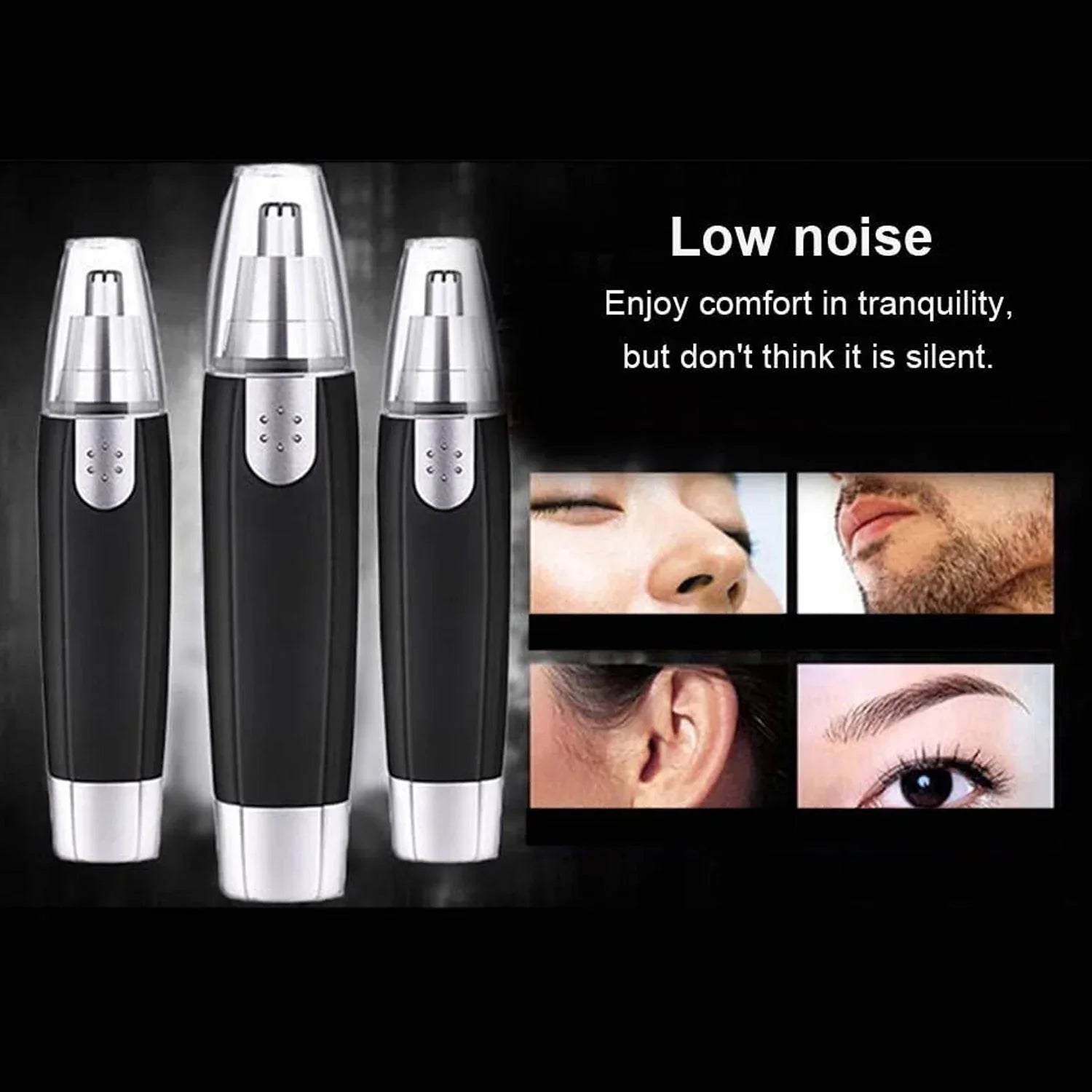 6003 Sharp New Ear And Nose Hair Trimmer Professional Heavy Duty Steel Nose Clipper Battery-operated. - Zidbik