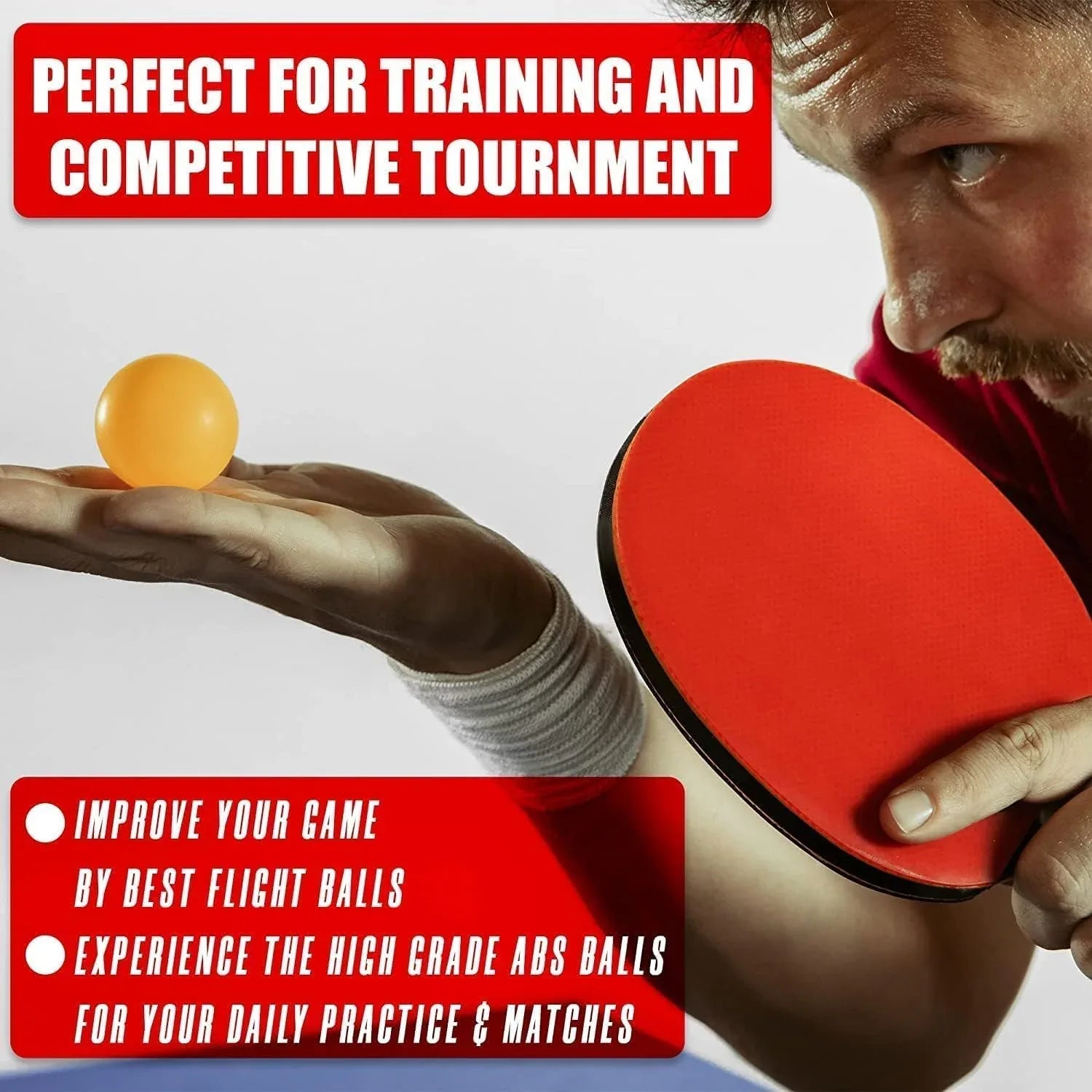 Konex Star Seamless Table Tennis Balls (12 Pcs Set) - Zidbik