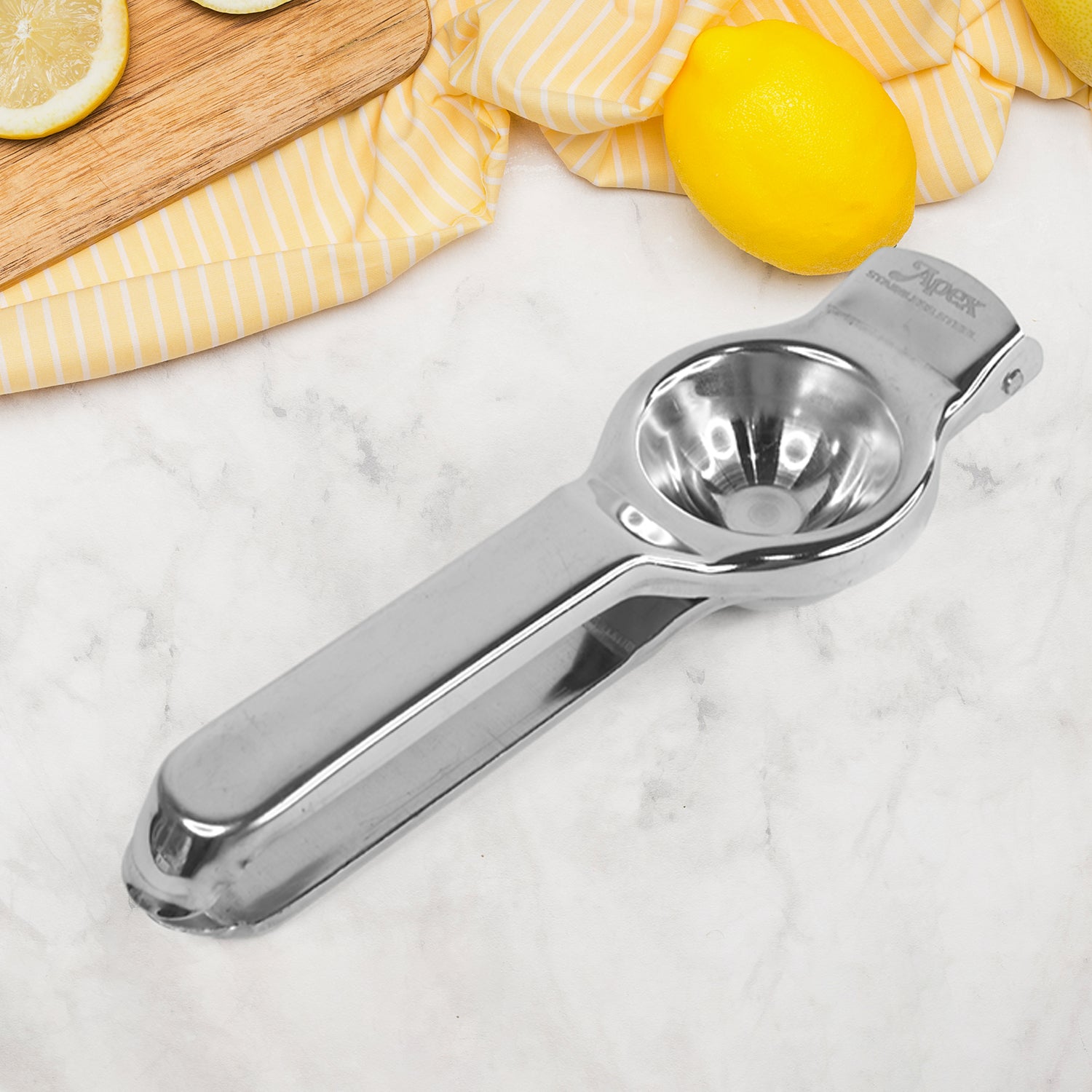 Apex Heavy Duty Stainless Steel Lemon Press Squeezer - Zidbik