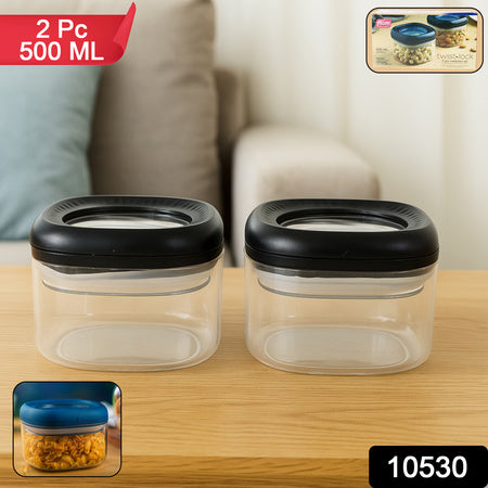 Supermom Plastic Twist  Lock Storage Container Set (500ml  2 Pc ) - Zidbik
