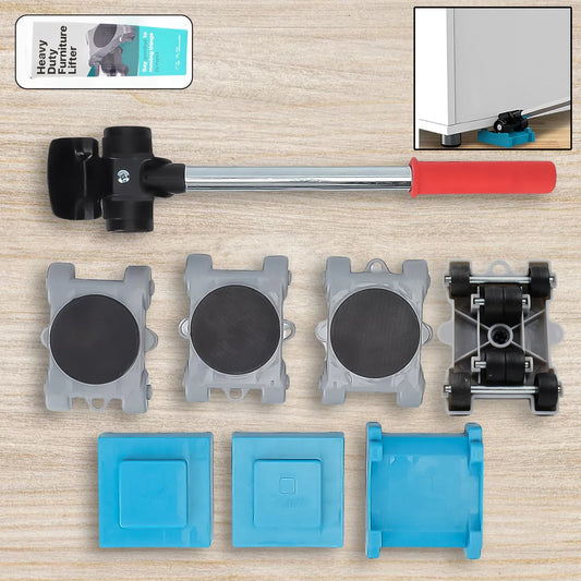 Furniture Lifter Tool Furniture Dolly Furniture Lifters Tool Set (1 Set 8 Pc) - Zidbik
