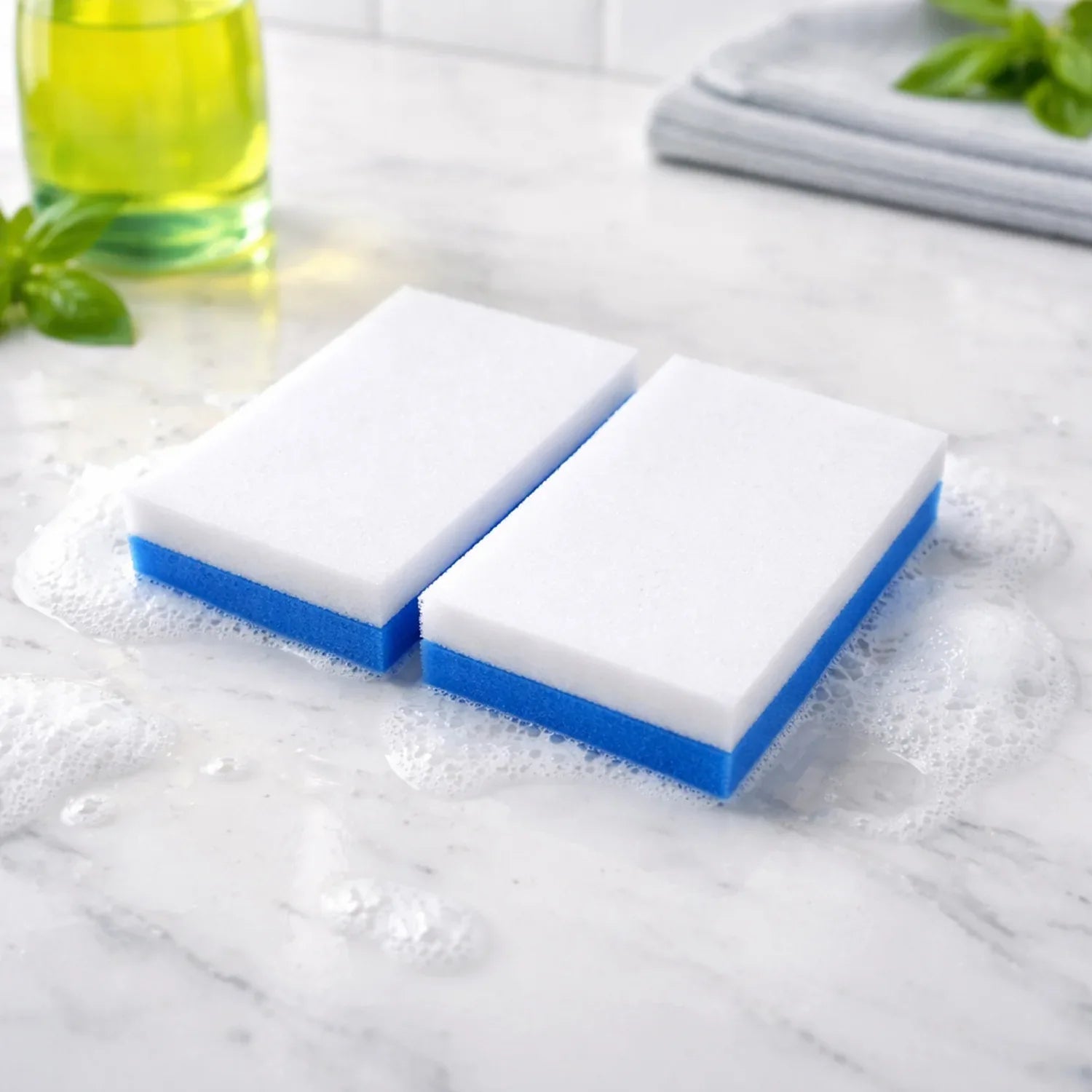 Dual Layer Cleaning Sponge Eraser Pads (2 Pc) - Zidbik