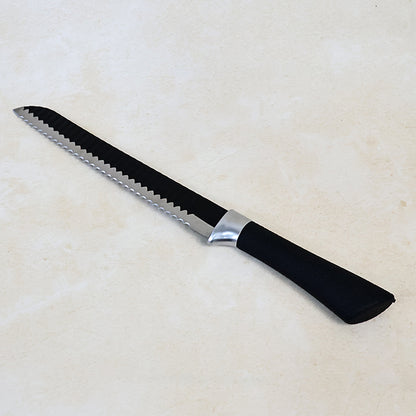 Premium 32 Cm Serrated Bread Knife With Ergonomic Handle - Zidbik
