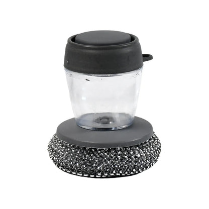 4921 Soap Dispensing Palm Brush Washing Liquid Dish Brush Soap Pot Utensils With Dispenser Cleaning - Zidbik