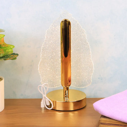 Premium Led Crystal Table Lamp With Usb Power - Zidbik