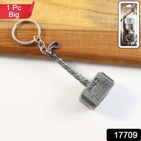 Big Metal Hammer Shape Keychain (1 Pc) - Zidbik