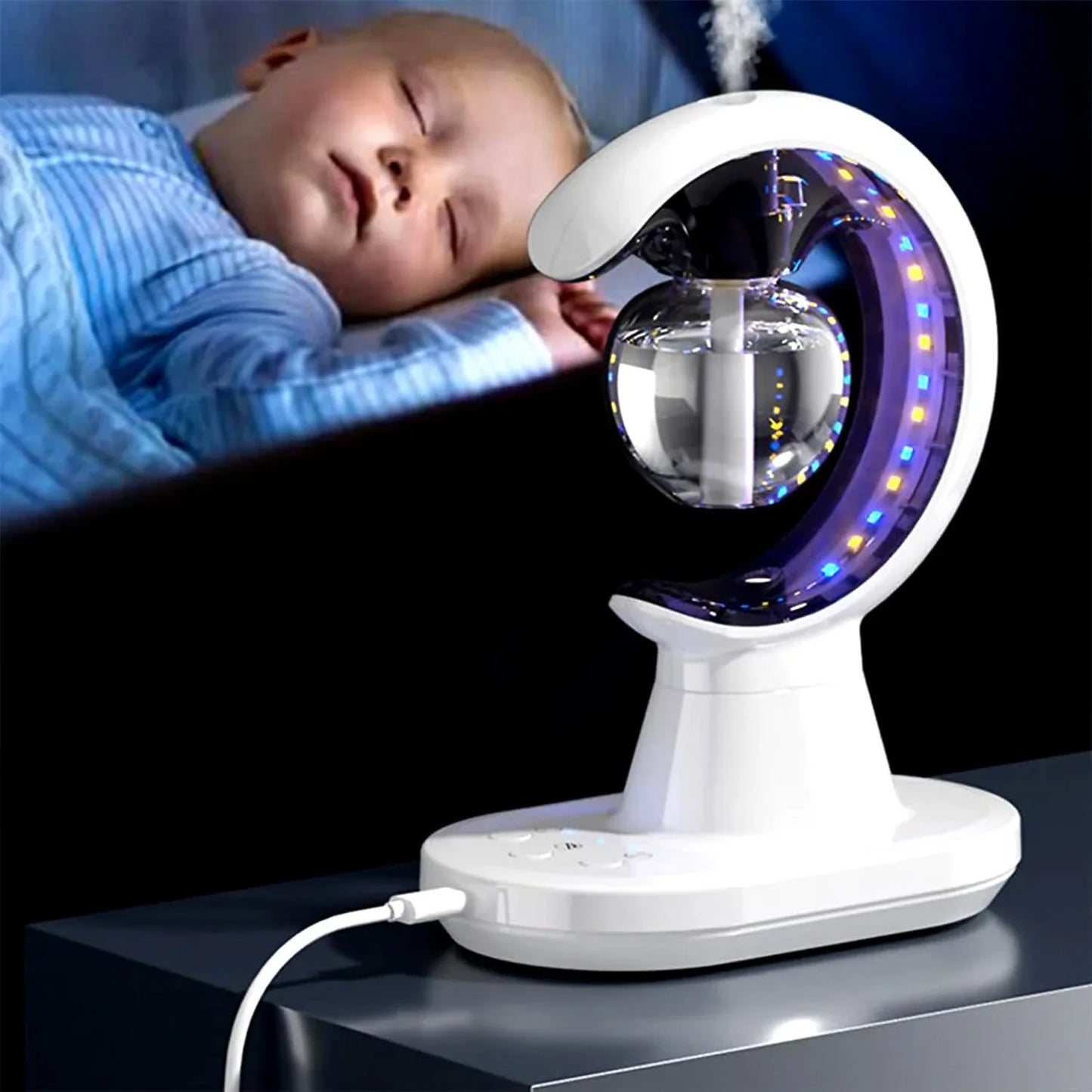 3-in-1 Led Lamp With Humidifier And Mosquito Repellent (1 Pc) - Zidbik