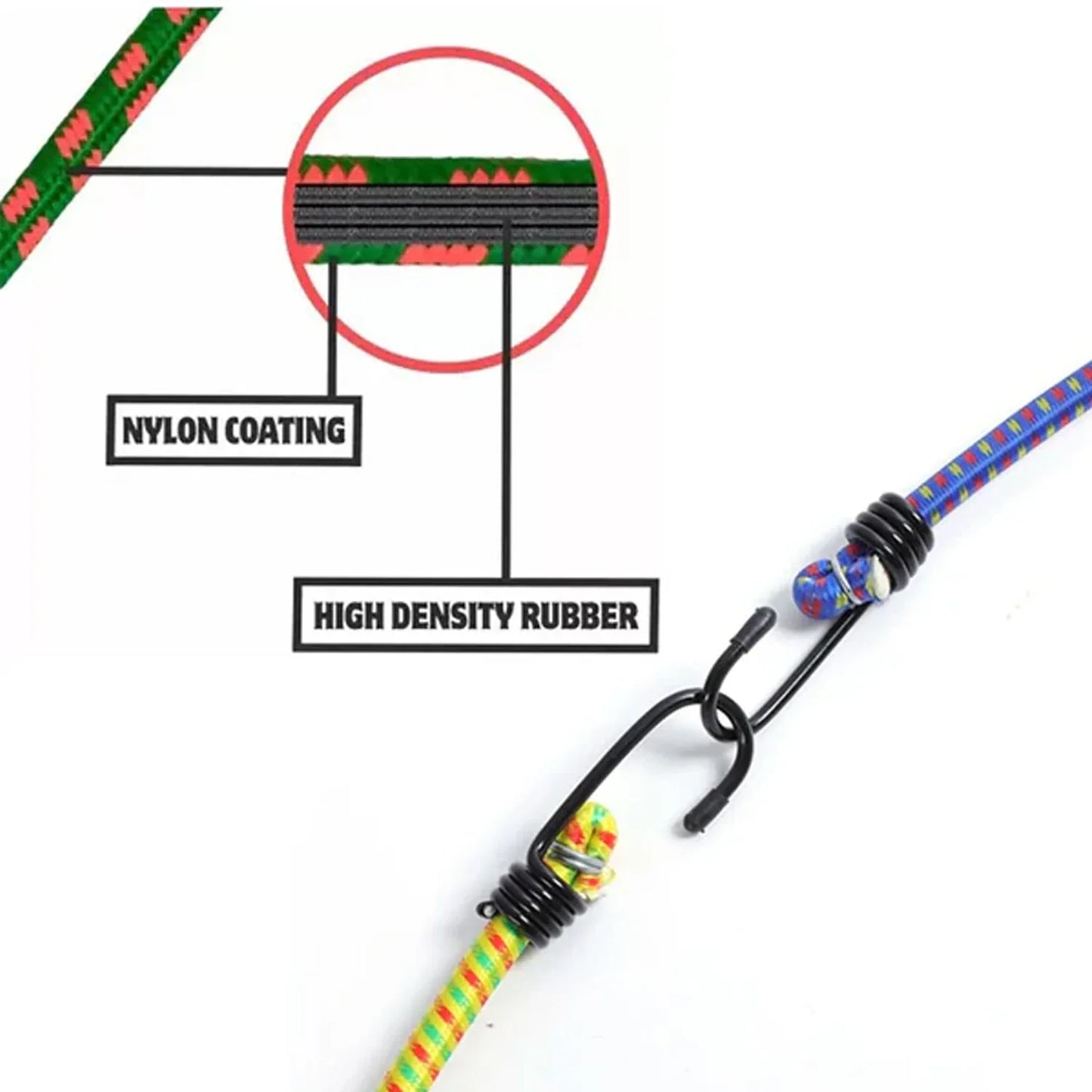 513 Multicolor Luggage Strap (1 Pcs) - Zidbik