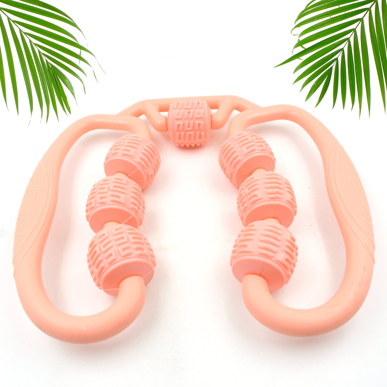 Muscle Massage Roller 8 10 Wheels Relieve Soreness Leg Muscle Roller Fitness Roller Muscle Relaxer Massage Roller Ring Clip All Round Massaging Uniform Force Elastic Pp Drop Shaped For Home Use (1 Pc) - Zidbik