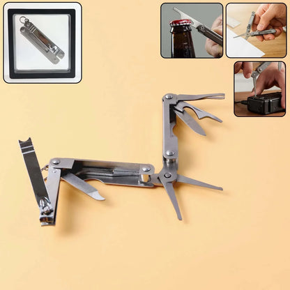 Stainless Steel 8-in-1 Multipurpose Pocket Tool Kit - Zidbik
