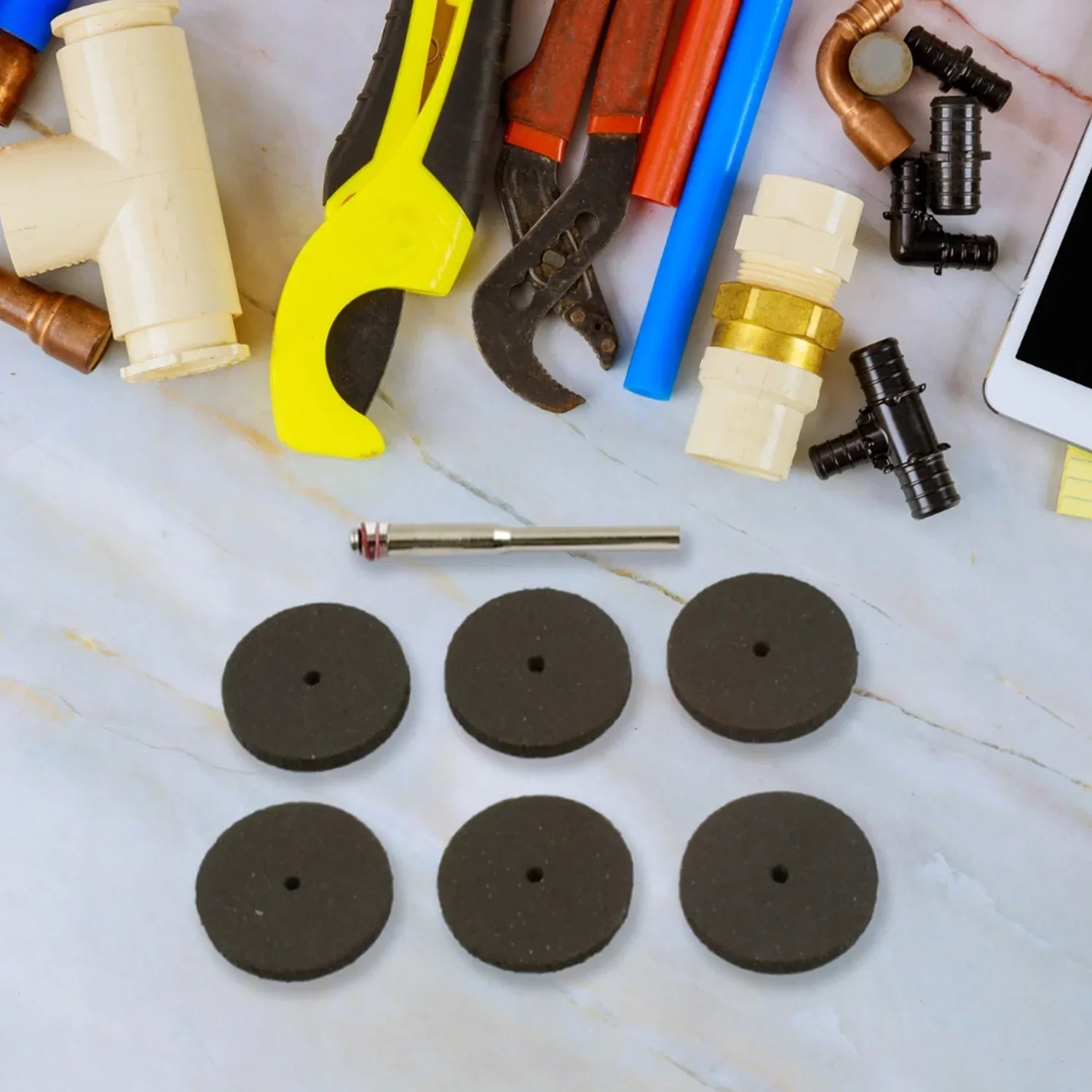 Grinder Cutting Disc Tool Grinder Accessories (7 Pcs Set) - Zidbik