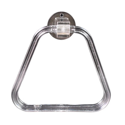 Unbreakable Abs Square Towel Ring Wall Mounted Stand Holder (1 Pc) - Zidbik