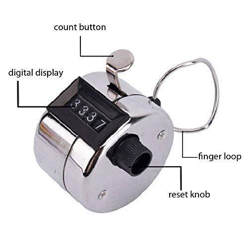 1550 4 Digits Hand Held Tally Counter Numbers Clicker - Zidbik