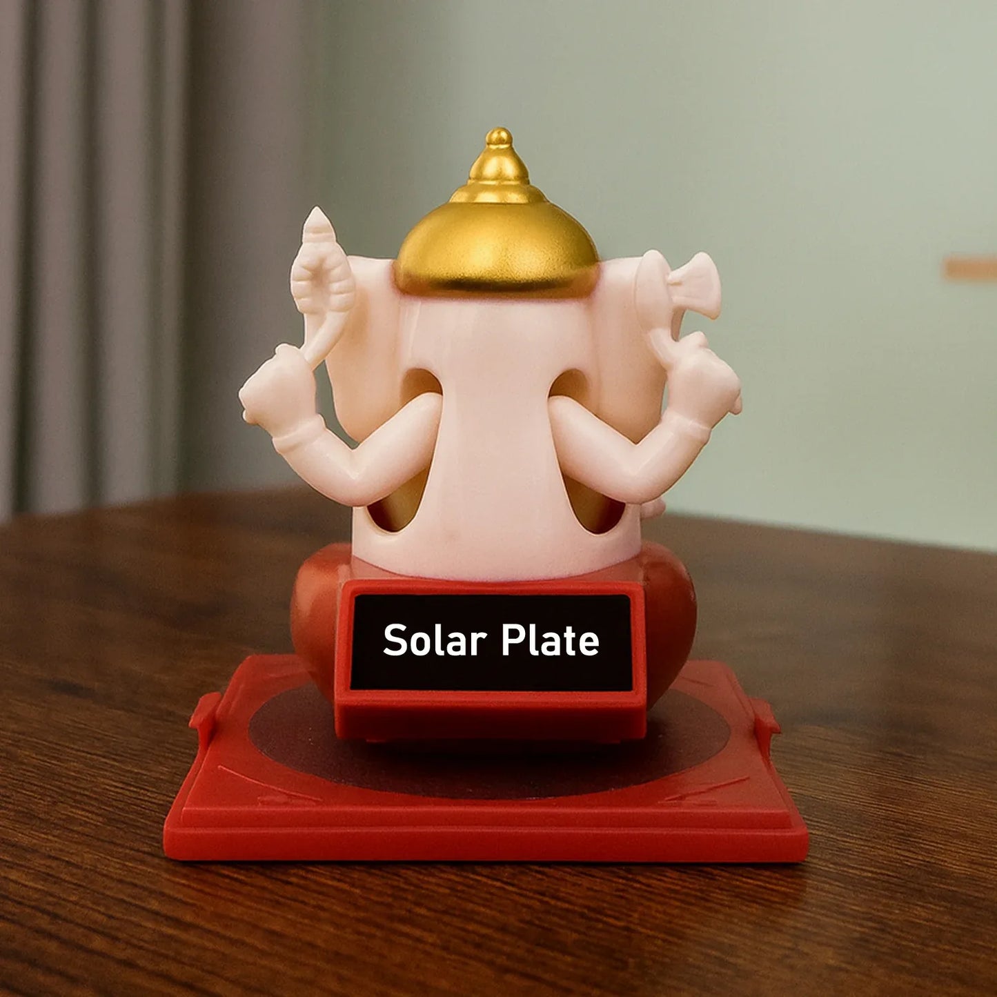 Decorative Small Lord Ganesh Idol In Transparent Case (1 Pc) - Zidbik