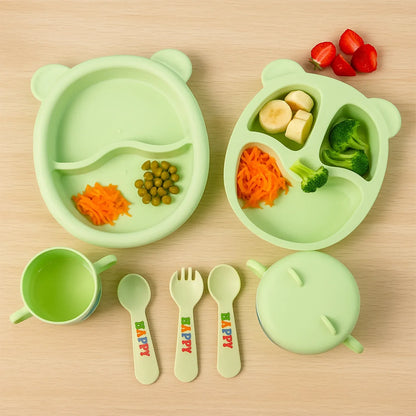 Kids Feeding Dinner (8 Pc Set) - Zidbik