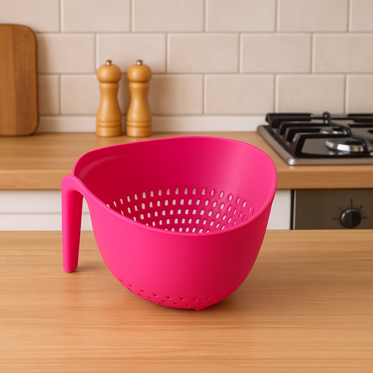 Supermom Premium Multipurpose Triangular Kitchen Colander (1 Pc) - Zidbik