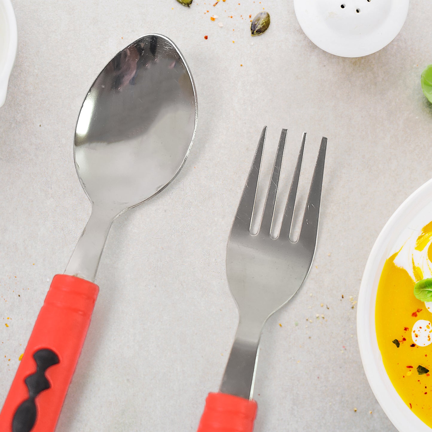 Classic Cutlery Set For Dining Table Stainless Steel 24-piece Set With Stand (1 Set - Zidbik