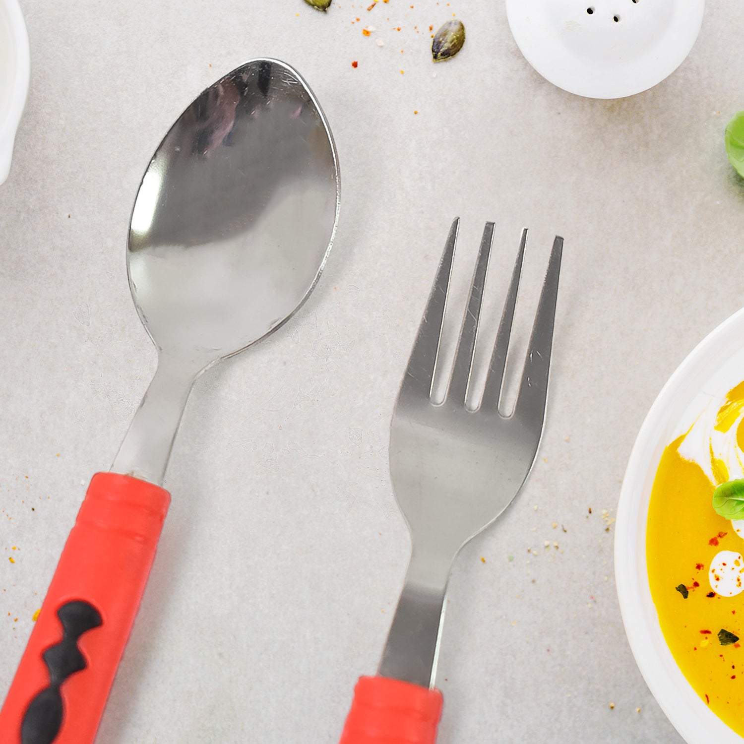 Classic Cutlery Set For Dining Table Stainless Steel 24-piece Set With Stand (1 Set - Zidbik